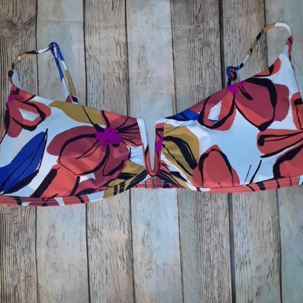 O'Neill V-Wire Bralette Bikini Top Gala Print XL
